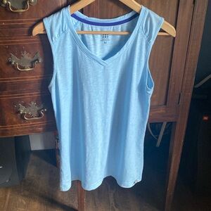 Title Nine Women's Blue Medium Grace Tank Top Sleeveless Heather Athletic Gym